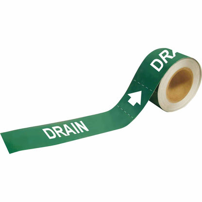 Pipe Marker 2 in H x 12 in W B736 DRAIN