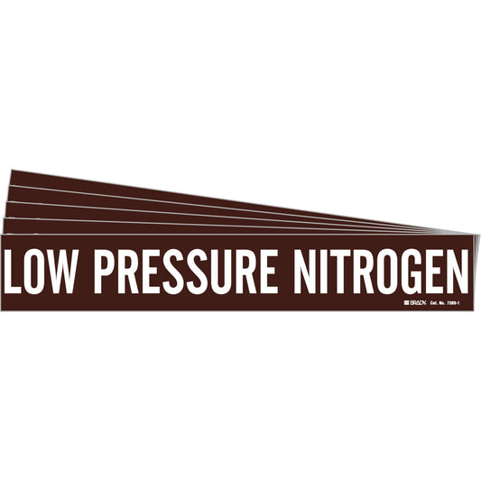 LOW PRESSURE NITROGEN Pipe Mrk WT/BN PK