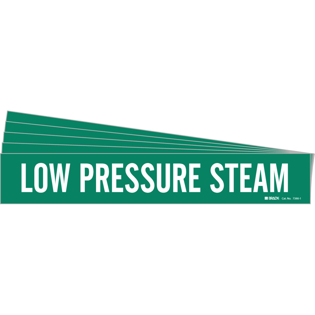 Low Pressure Steam Pipe Marker WT/GN PK