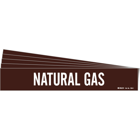 NATURAL GAS Pipe Marker 1 WT on BN PK