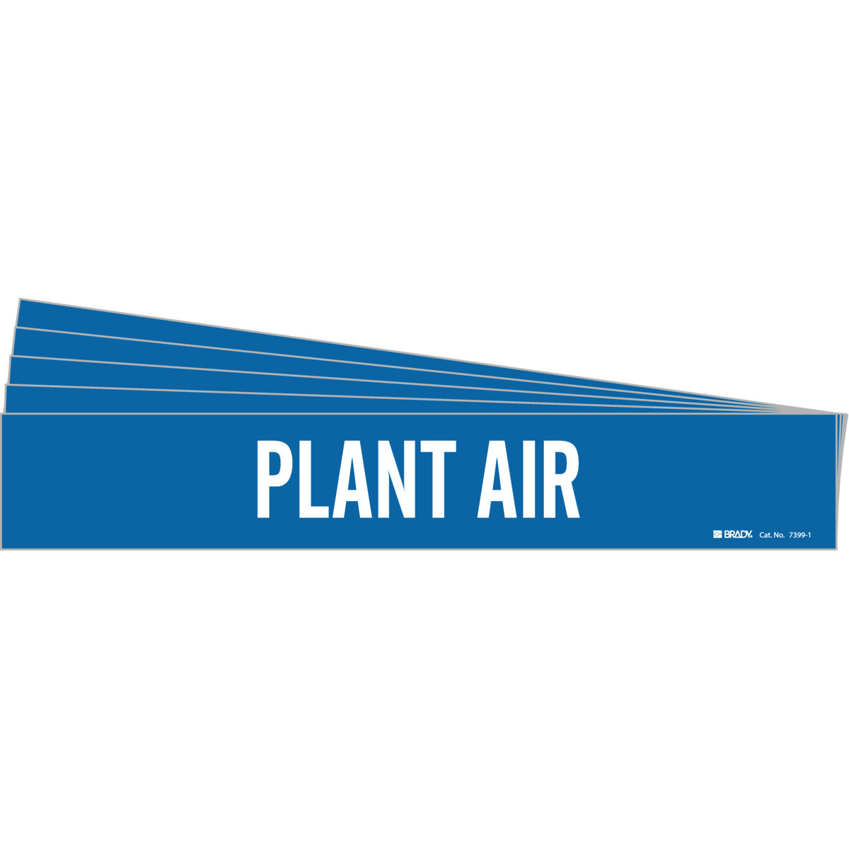 PLANT AIR Pipe Marker Sty 1 WT on BL PK