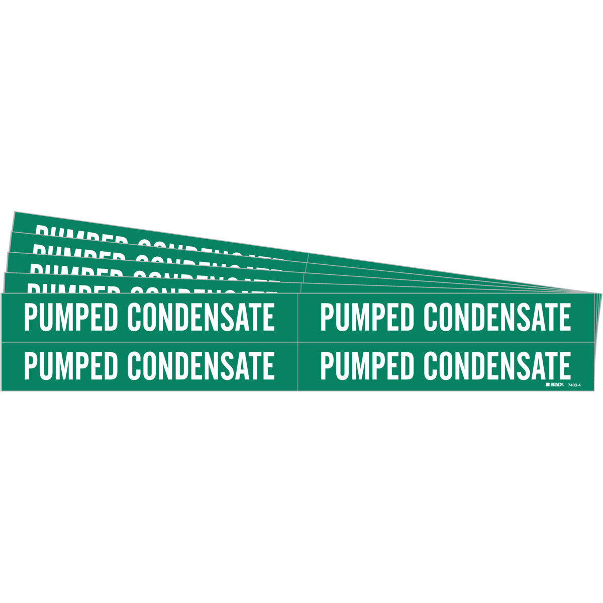 Pumped Condensate Pipe Marker 4 WT/GN PK