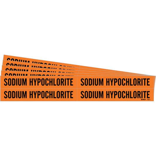 SODIUM HYPOCHLORITE Pipe Mrk 4 BK/OR PK