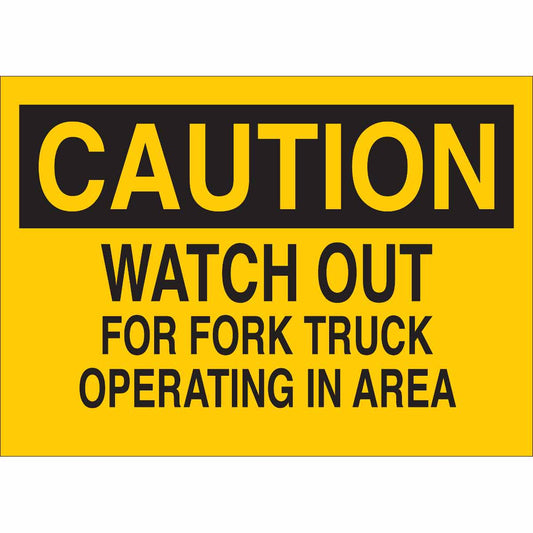 B302-10X14-YK-O-CAU-WATCH OUT FOR FORK