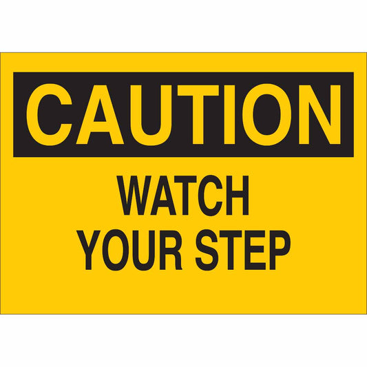 B302-3.5X5-YK-O-CAU-WATCH YOUR STEP