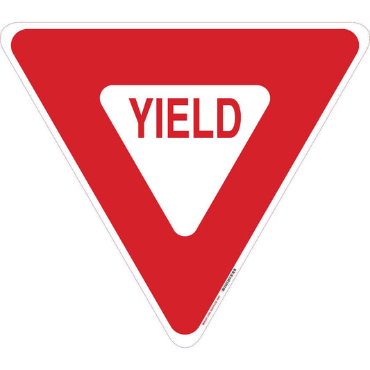 24"SIDES RED/WHT TRAFFIC YIELD HIP