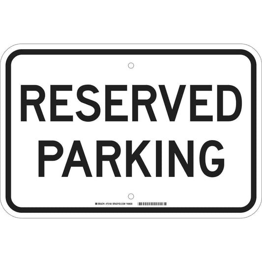 B120,12X18,BLK/WHT,RESERVED PARKING