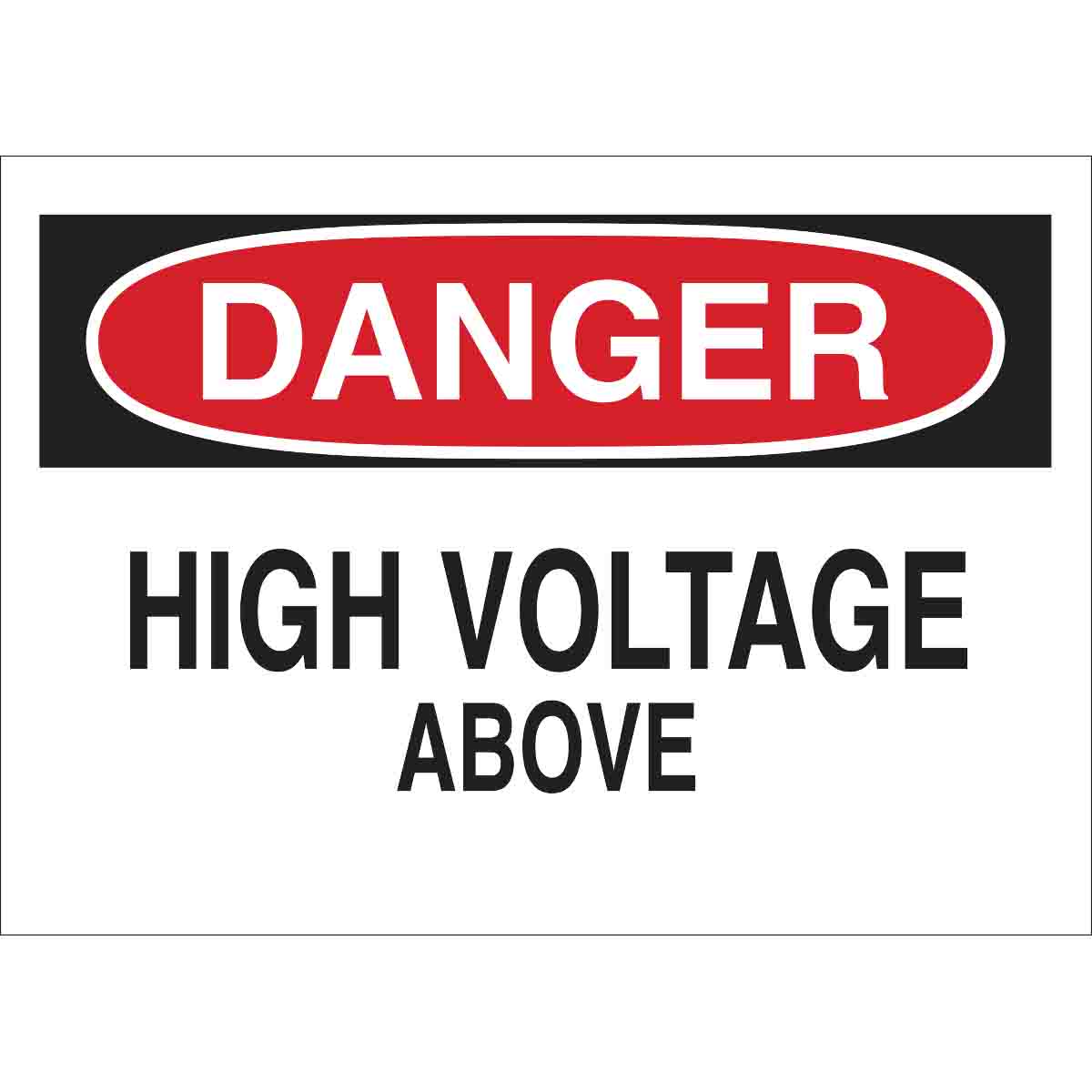 B120,10X14,RED,BLK/WHT,HIGH VOLTAGE