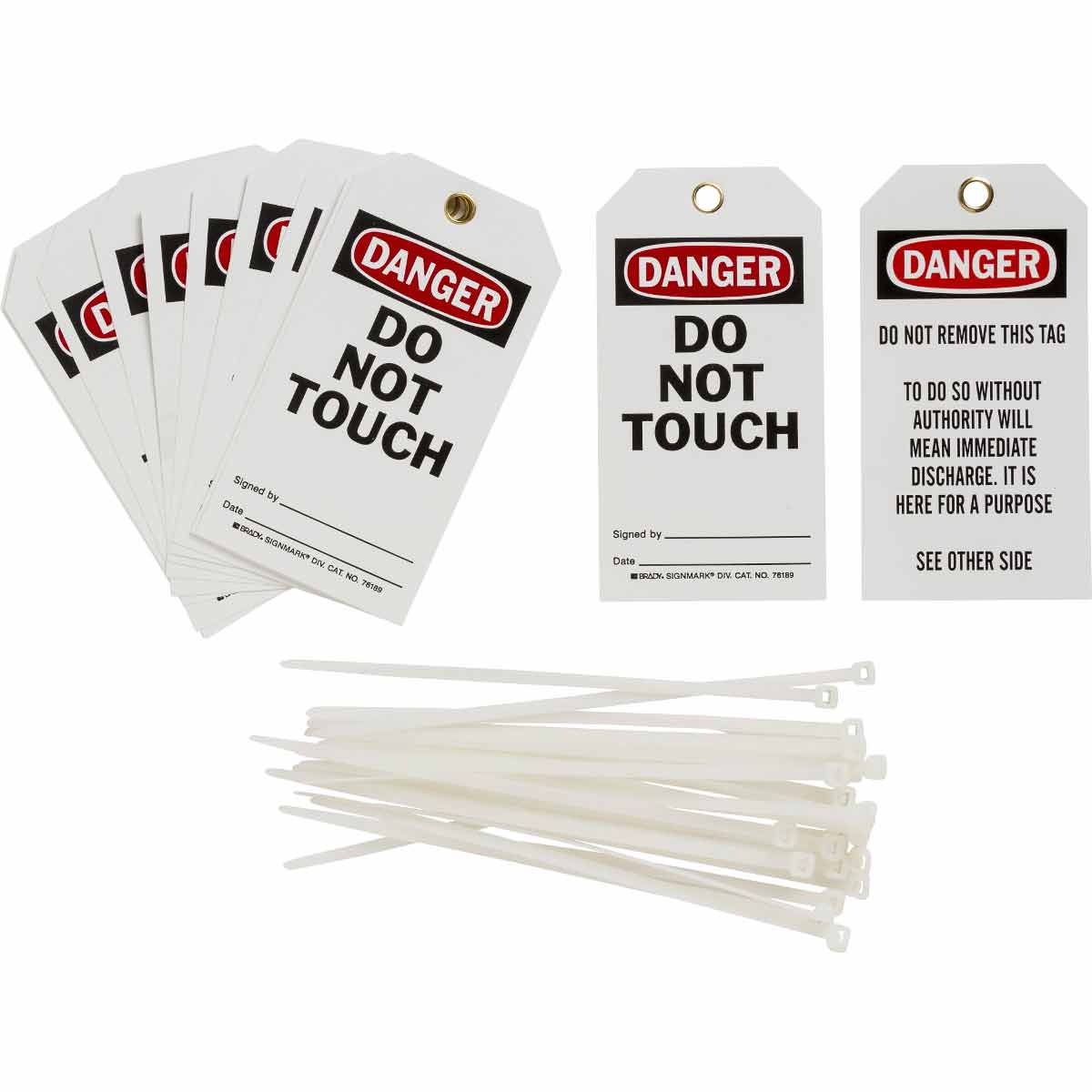 TAG B851 5.75X3 BK/RD/WH 2SD REVH 25/PK