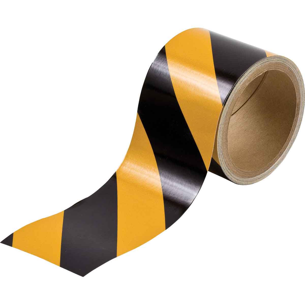 B957 3"X5YDS B/Y STRIPED REFLECTIVE TAPE