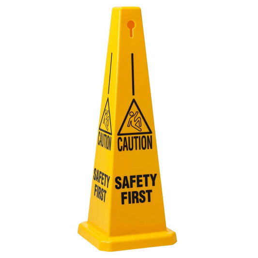 CONE-4SIDE-35H-YL/BK-SAFETY FIRST
