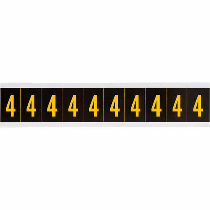 1 in Vinyl N&L Yellow on Black 4 10/PK