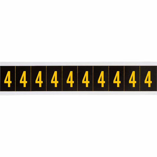 1 in Vinyl N&L Yellow on Black 4 10/PK