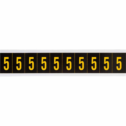 2 in Vinyl N&L Yellow on Black 5 10/PK