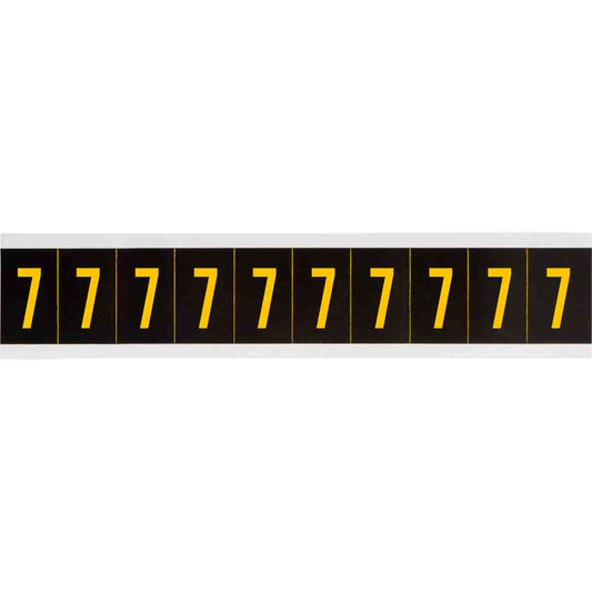 1 in Vinyl N&L Yellow on Black 7 10/PK
