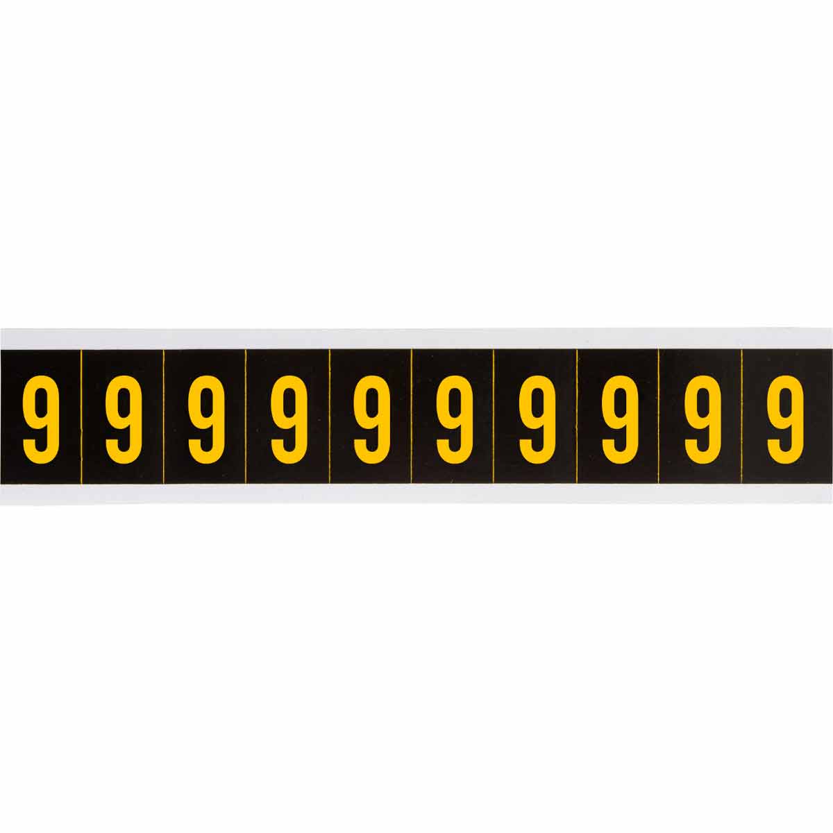 1 in Vinyl N&L Yellow on Black 9 10/PK