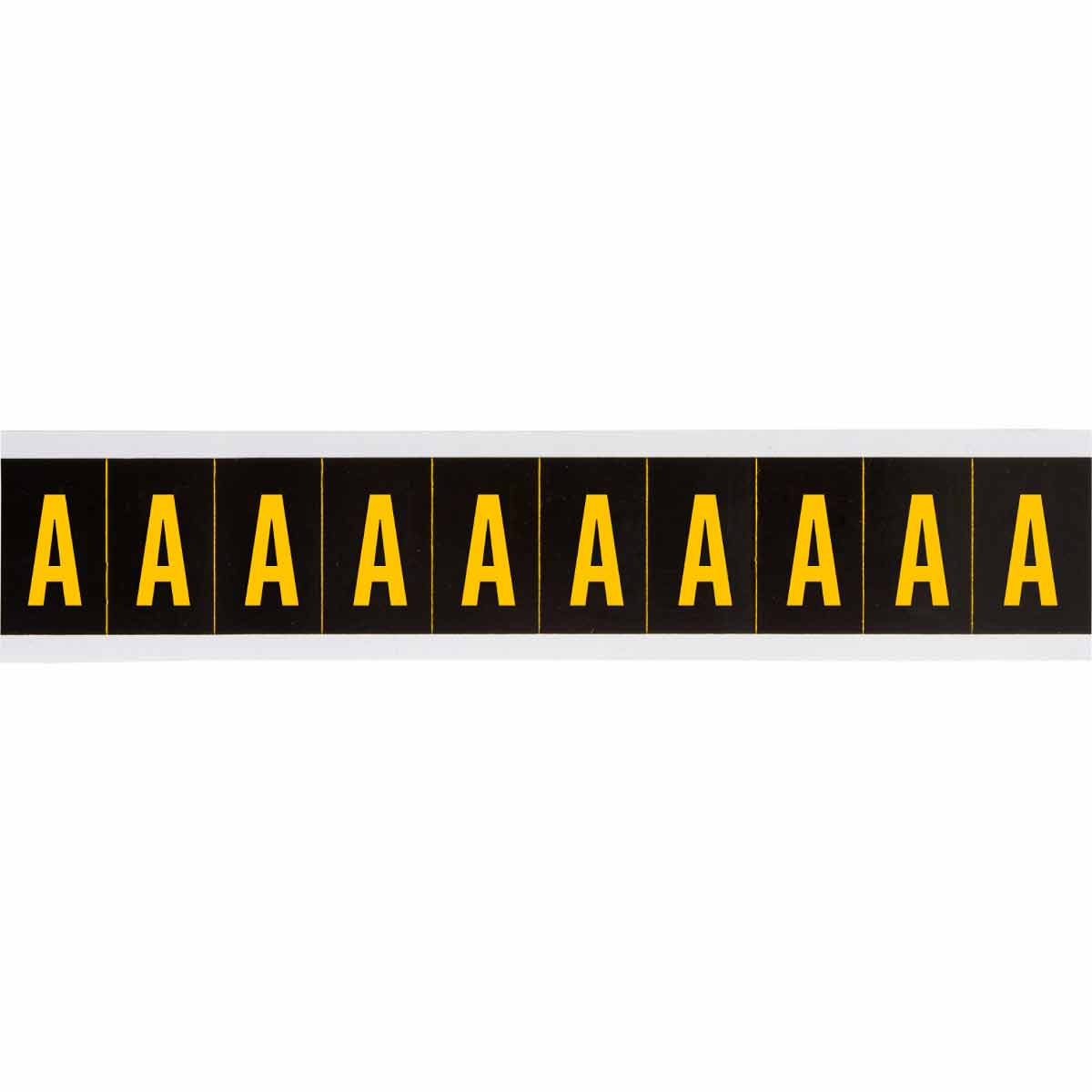 1 in Vinyl N&L Yellow on Black A 10/PK