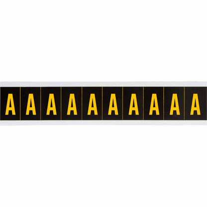 1 in Vinyl N&L Yellow on Black A 10/PK