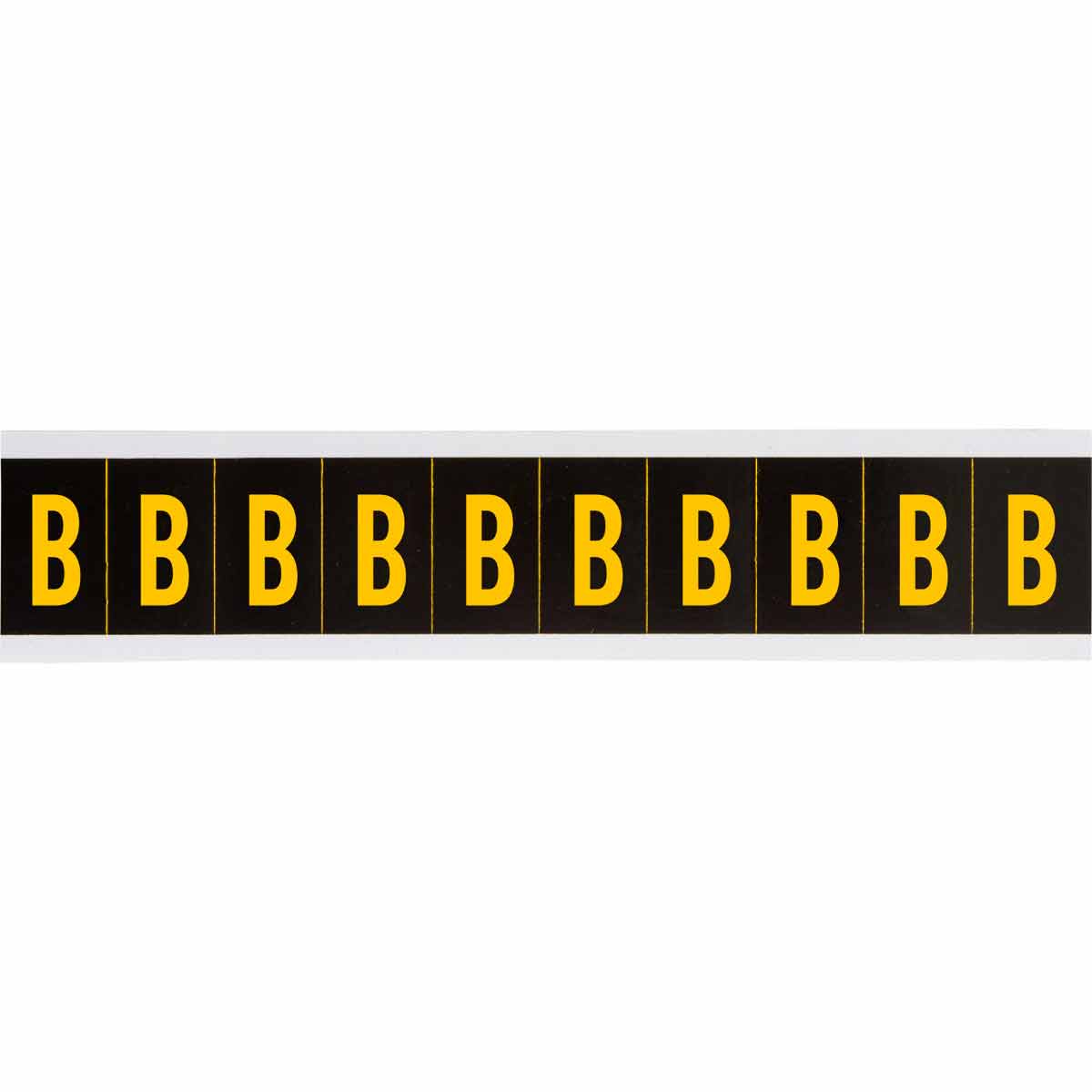 1 in Vinyl N&L Yellow on Black B 10/PK