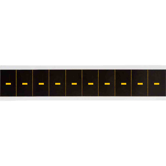 1 in Vinyl N&L Yellow on Black - 10/PK