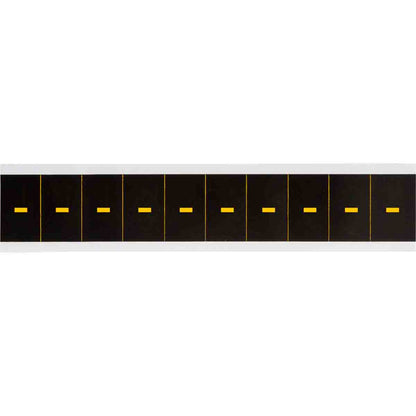 2 in Vinyl N&L Yellow on Black - 10/PK
