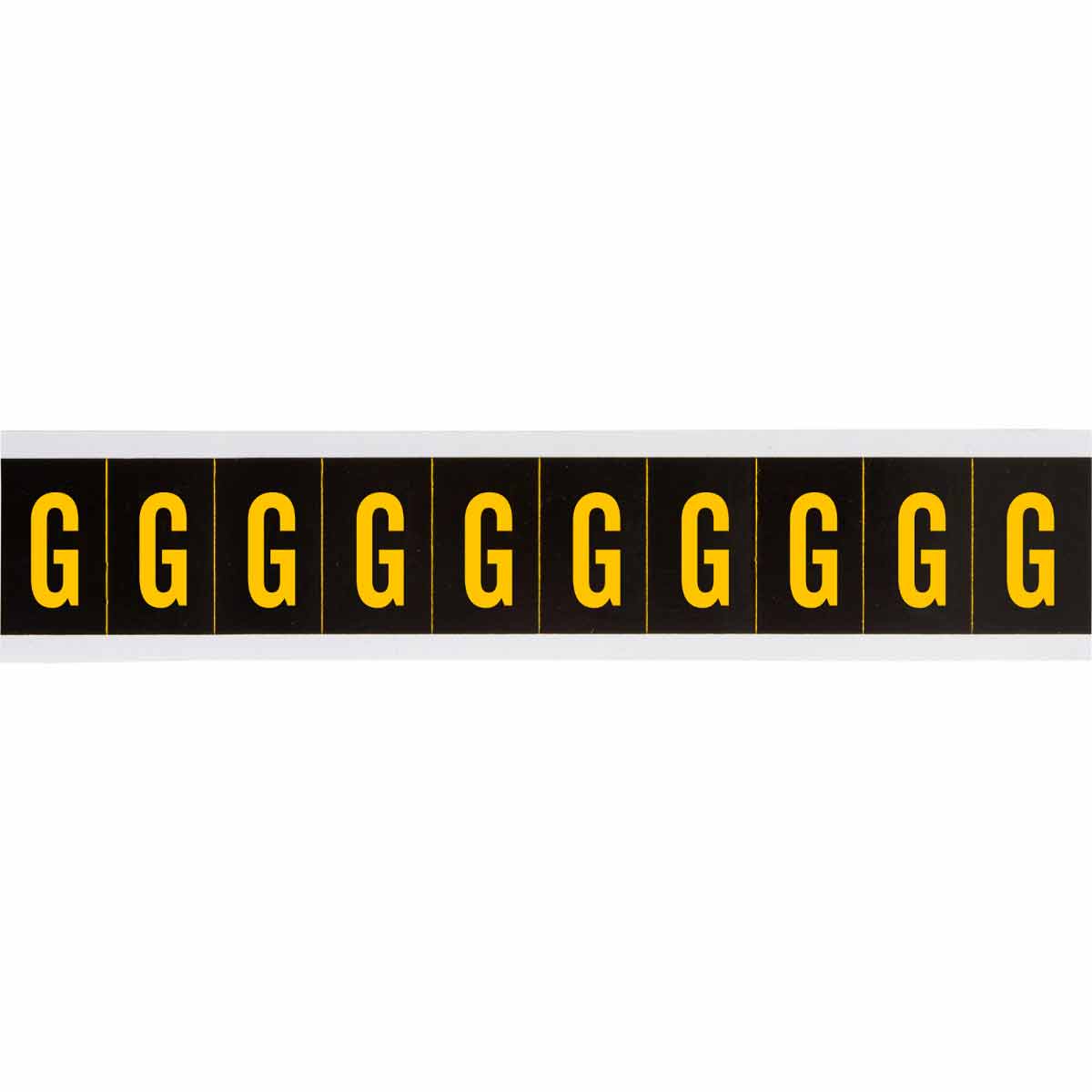 2 in Vinyl N&L Yellow on Black G 10/PK
