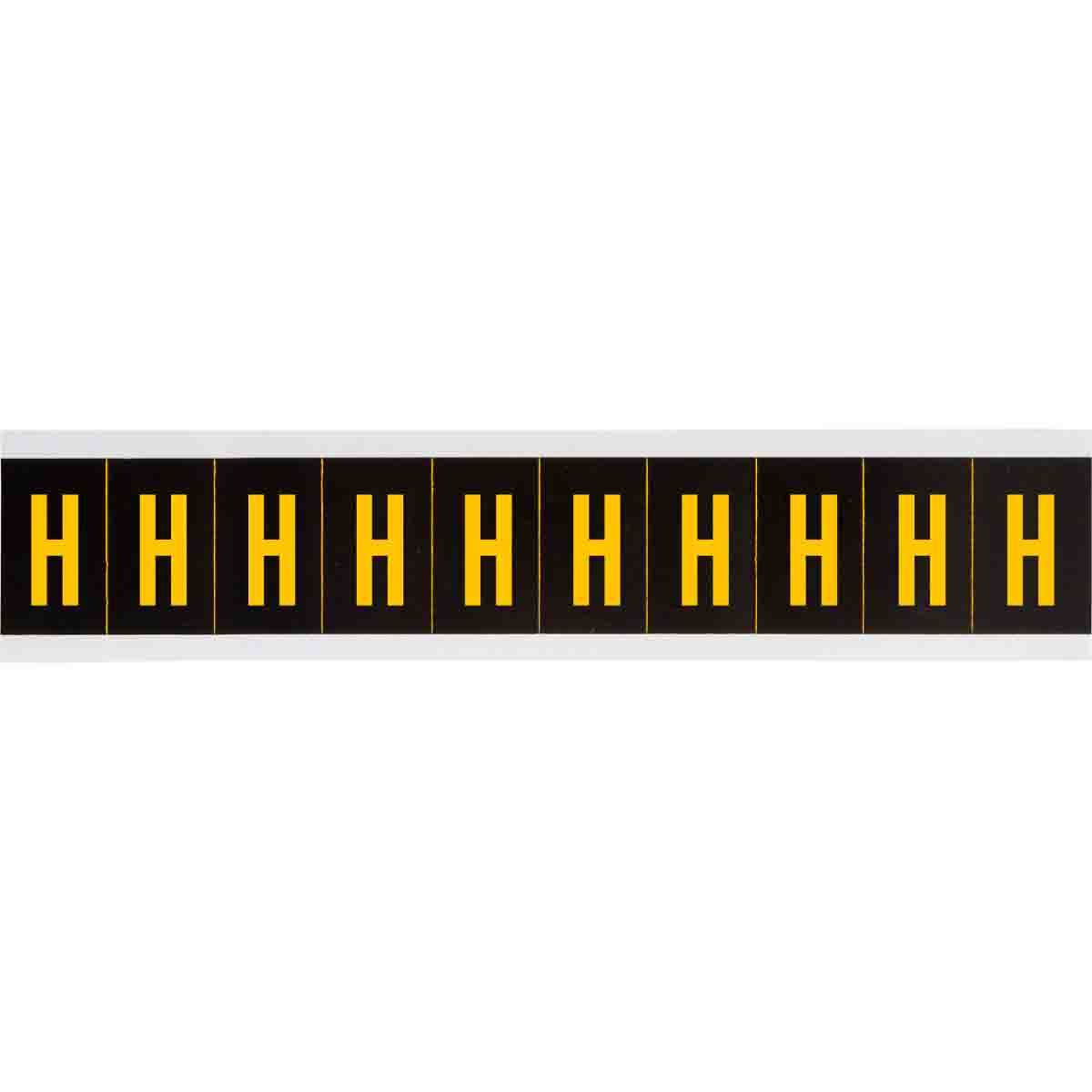 1 in Vinyl N&L Yellow on Black H 10/PK