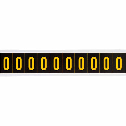 2 in Vinyl N&L Yellow on Black O 10/PK