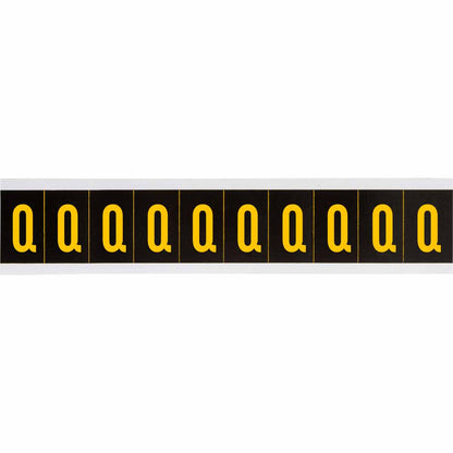 1 in Vinyl N&L Yellow on Black Q 10/PK