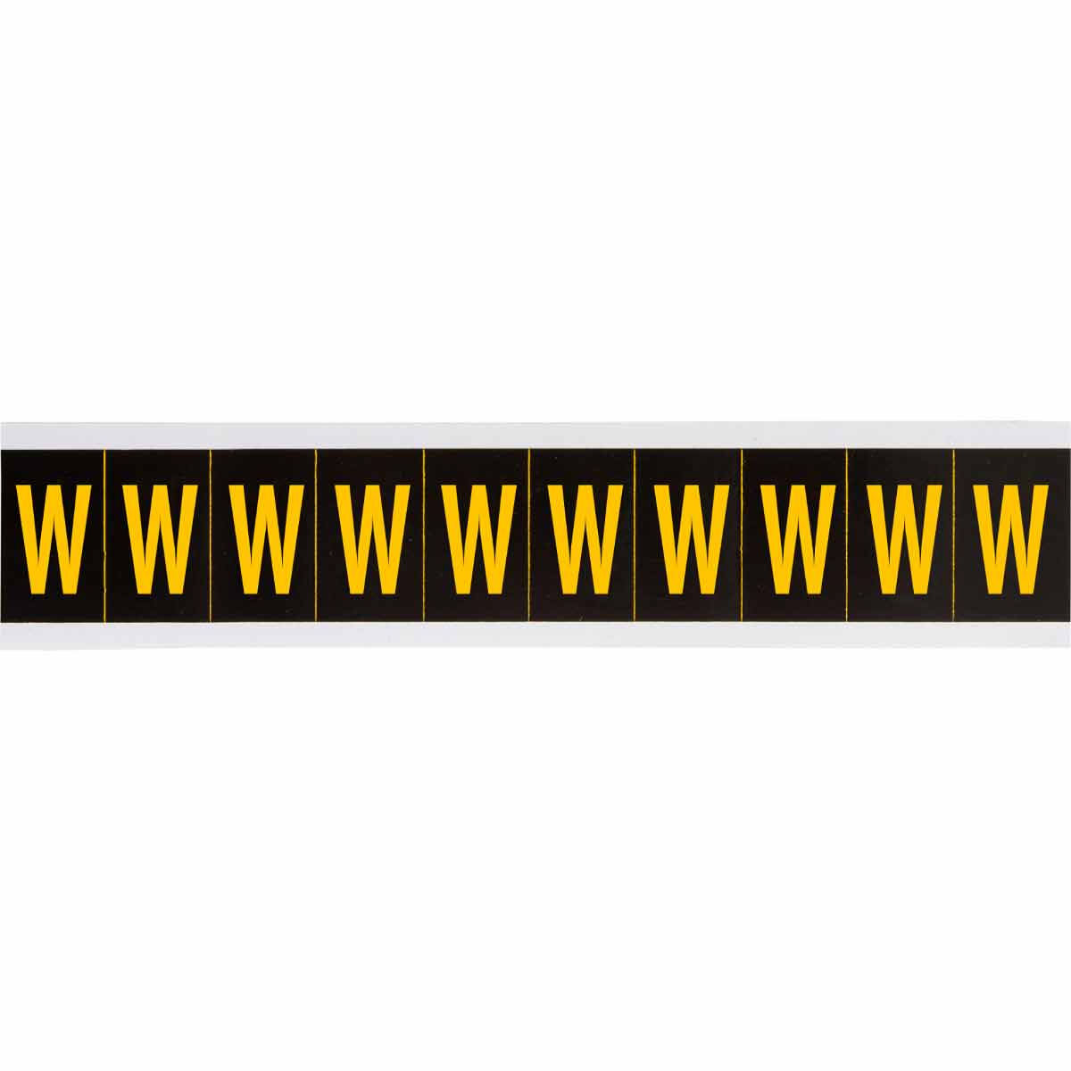 1 in Vinyl N&L Yellow on Black W 10/PK