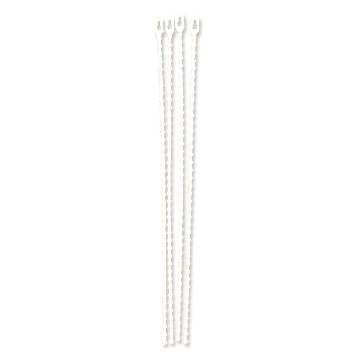 REUSABLE BEADED TIES 8 INCHES LONG