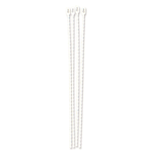 REUSABLE BEADED TIES 8 INCHES LONG