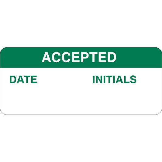 B747 5/8"X1-1/2" GRN/WHT ACCEPTED