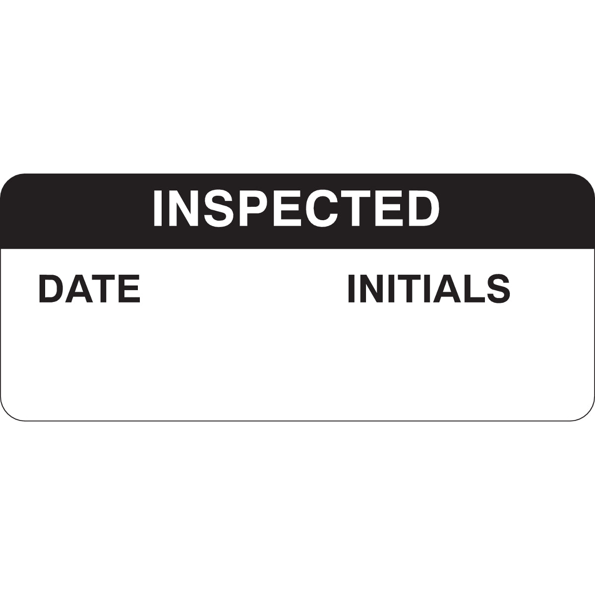 B747 5/8"X1-1/2" BLK/WHT INSPECTED