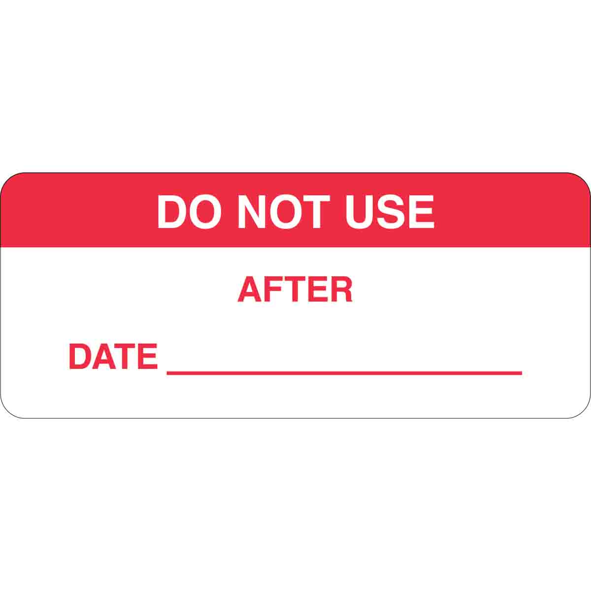 B747, 5/8"X1-1/2", RED/WHT, DO NOT USE