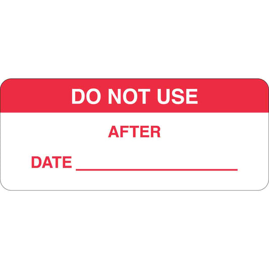 B747, 5/8"X1-1/2", RED/WHT, DO NOT USE