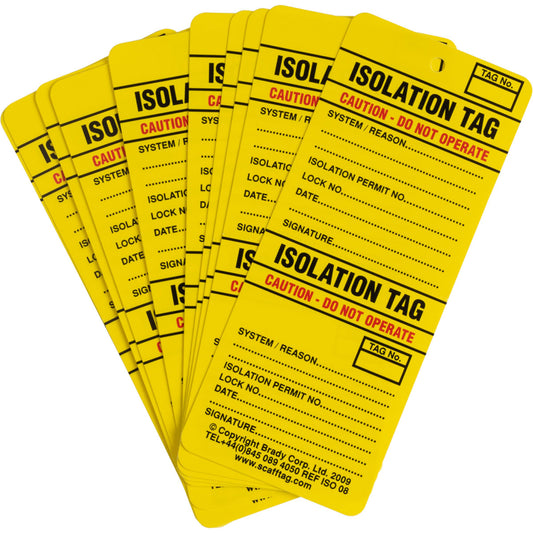 2-PART PERFED ISOLATION TAG POLY 10PK