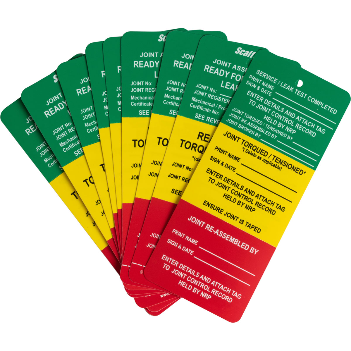 3-PART PERFED JOINT TAG POLY 10PK