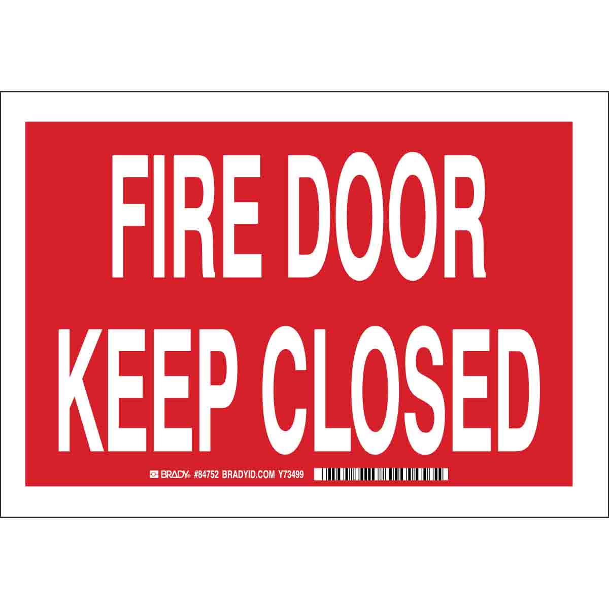 B302-10X14-RW-T-FIRE DOOR KEEP CLOSED