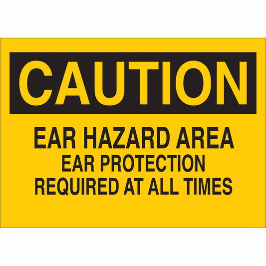 B302-10X14-YK-O-CAU-EAR HAZARD AREA EAR