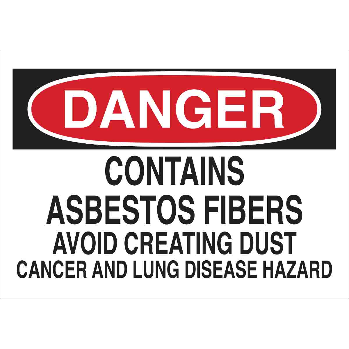 B302-10X14-WK-O-DAN-CONTAINS ASBESTOS F