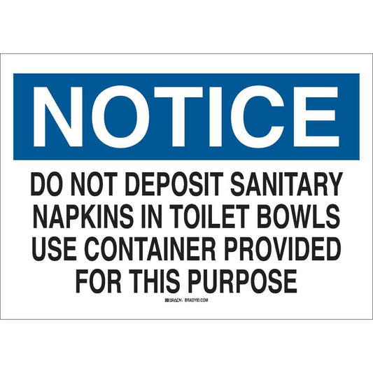 B302-7X10-WK-O-NOT-DO NOT DEPOSIT SANIT