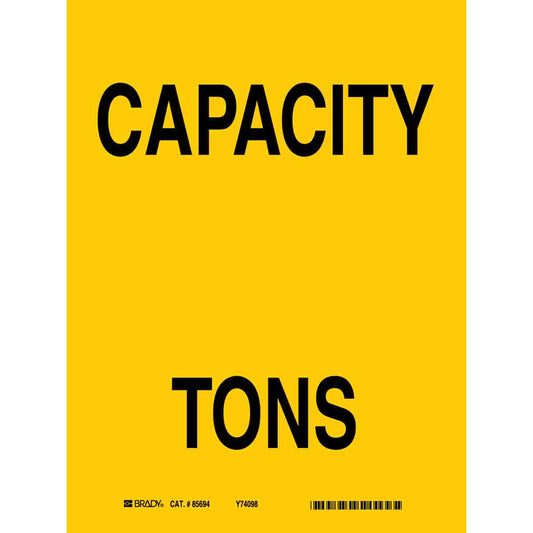 B120,14X10,BLK/YEL,CAPACITY TONS