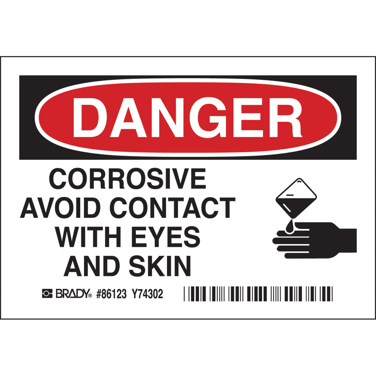 B302-3.5X5-WG-O-5/PK-DNGR.CORROSIVE