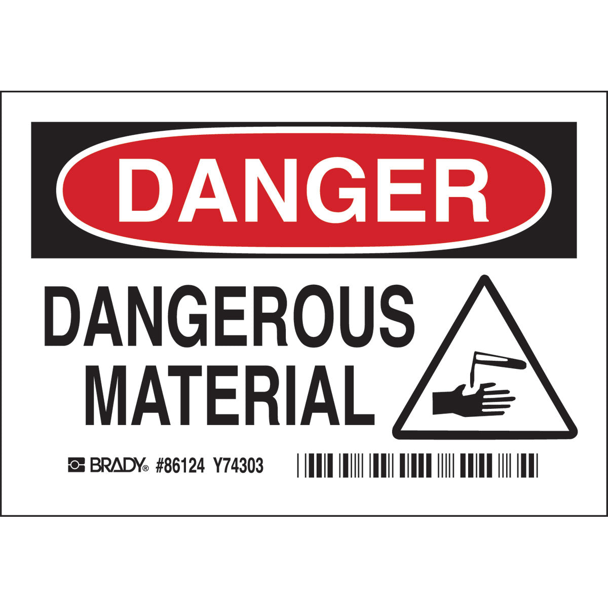 DANGEROUS, Pack of 5 Labels, Polyester – Taylor Visuals