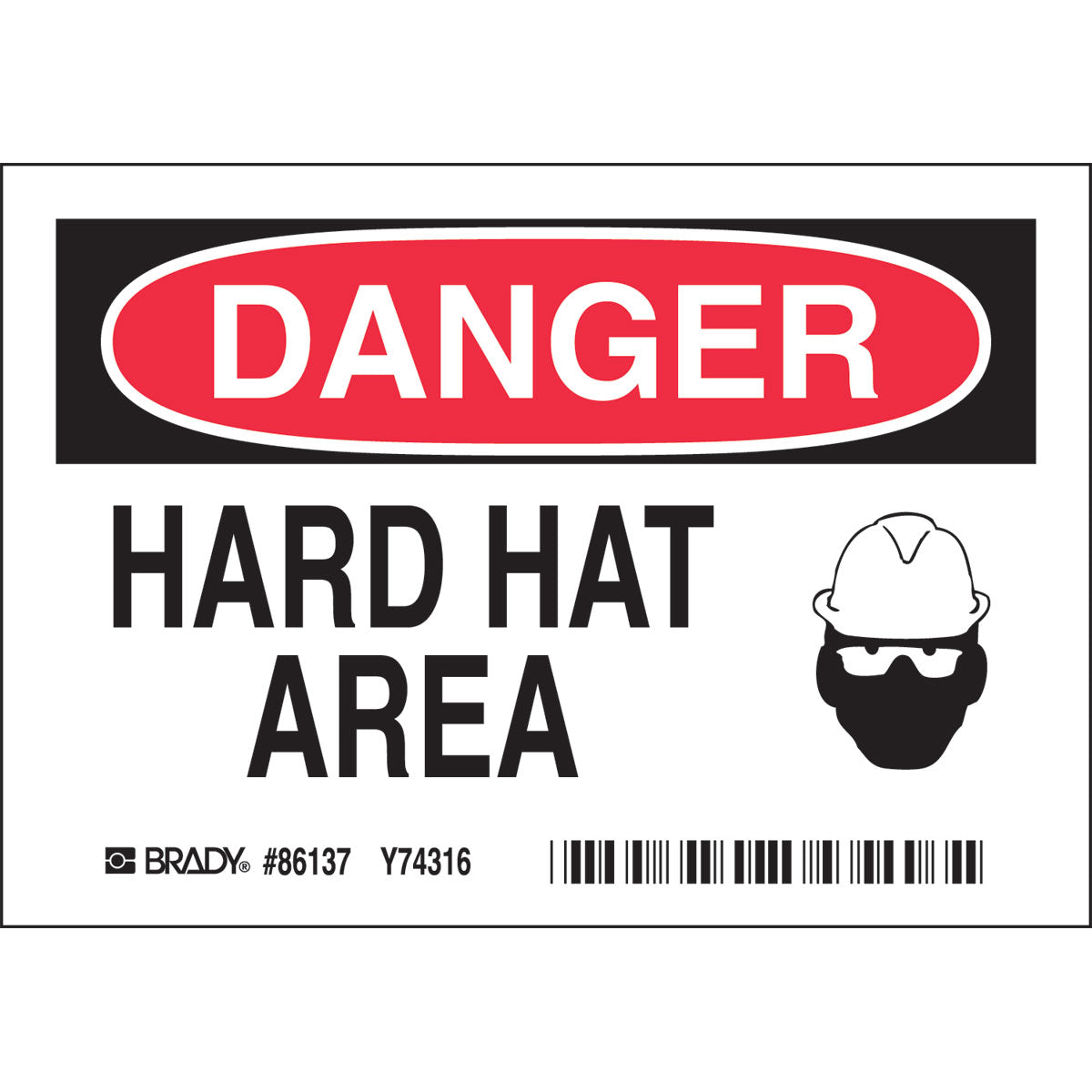 B302-3.5X5-WG-O-5/PK-DNGR.HARD HAT