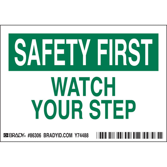 B302-3.5X5-WG-O-5/PK-SAF-WATCH YOUR STE