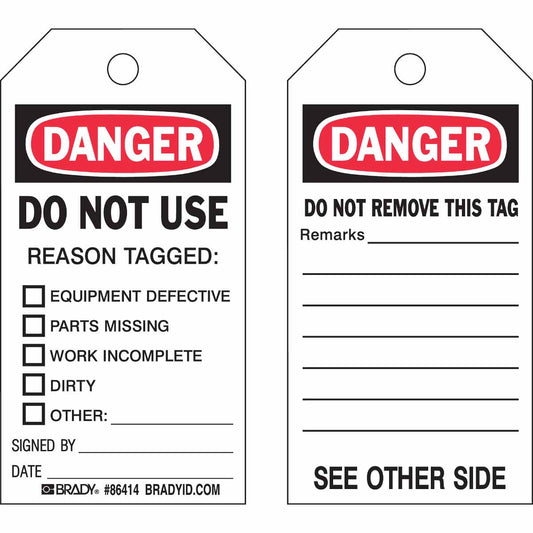 DANGER TAG 5.75X3 10PK