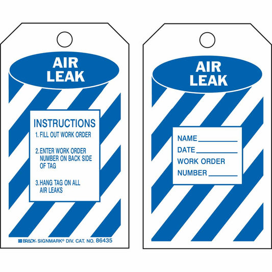 TAG B851 5.75X3 BLU/WHT 2-SIDE 10/PK