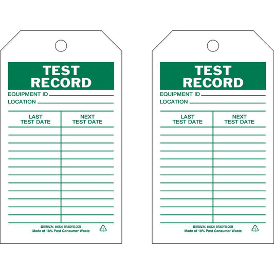 TAG B851 GRN/WHT 7X4 2-SIDES 10/PK